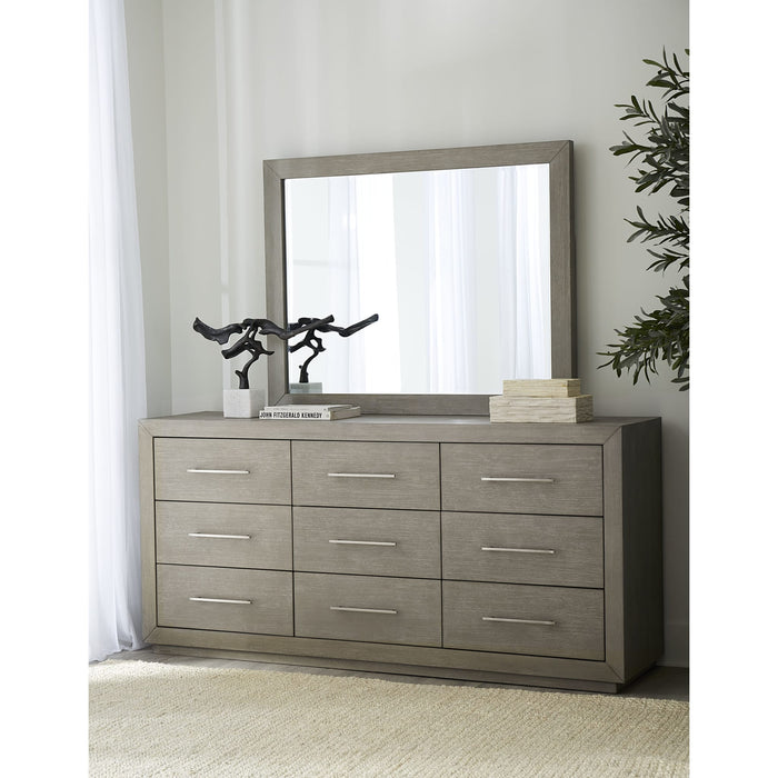Modus Furniture Melbourne Beveled Glass Mirror in Mineral 655450373985 8DBX83 Image 1