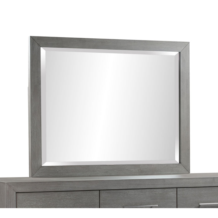 Modus Melbourne Beveled Glass Mirror in Mineral Image 3