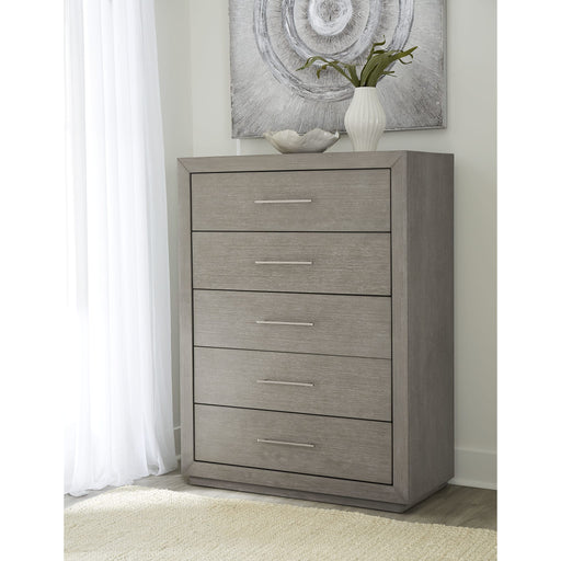 Modus Furniture Melbourne Five Drawer Chest in Mineral (2024) 655450432705 8DBX84A Main Image