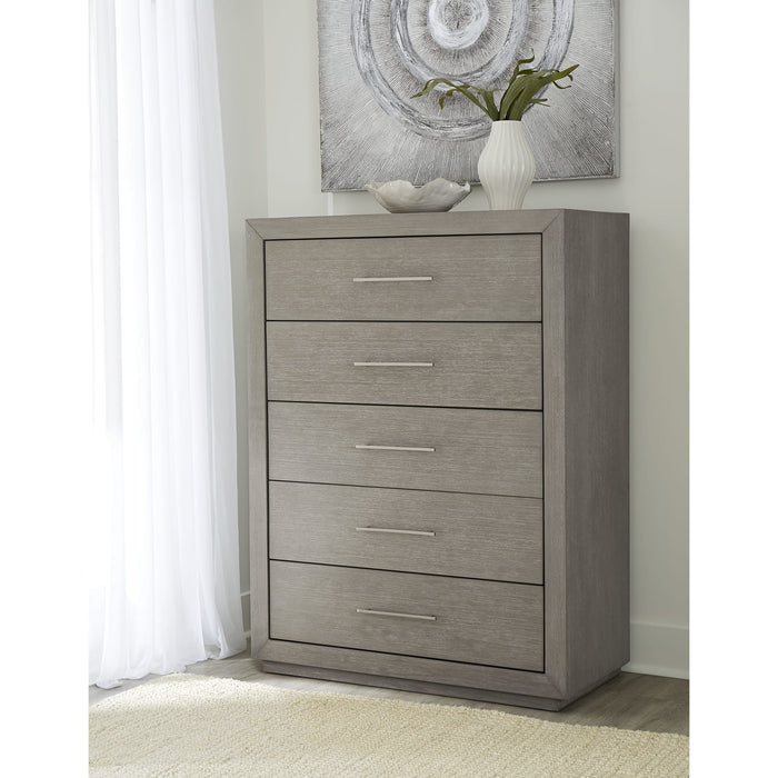 Modus Furniture Melbourne Five Drawer Chest in Mineral (2024) 655450432705 8DBX84A Main Image