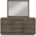 Modus Furniture Melbourne Nine Drawer Dresser in Dark Pine (2024) 655450432675 8D6482A Image 8