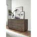 Modus Furniture Melbourne Nine Drawer Dresser in Dark Pine (2024) 655450432675 8D6482A Main Image