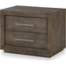 Modus Furniture Melbourne Two Drawer Nightstand with USB in Dark Pine 655450258992 8D6481 Image 3