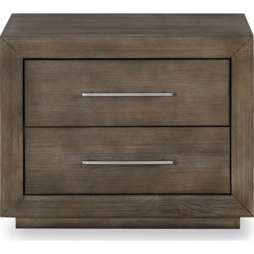 Modus Furniture Melbourne Two Drawer Nightstand with USB in Dark Pine 655450258992 8D6481 Image 4