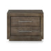 Modus Melbourne Two Drawer Nightstand with USB in Dark Pine Image 4