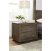 Modus Melbourne Two Drawer Nightstand with USB in Dark PineMain Image
