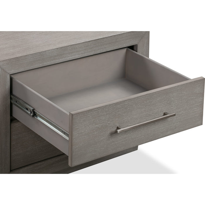 Modus Furniture Melbourne Two Drawer Nightstand with USB in Mineral 655450373961 8DBX81 Image 5