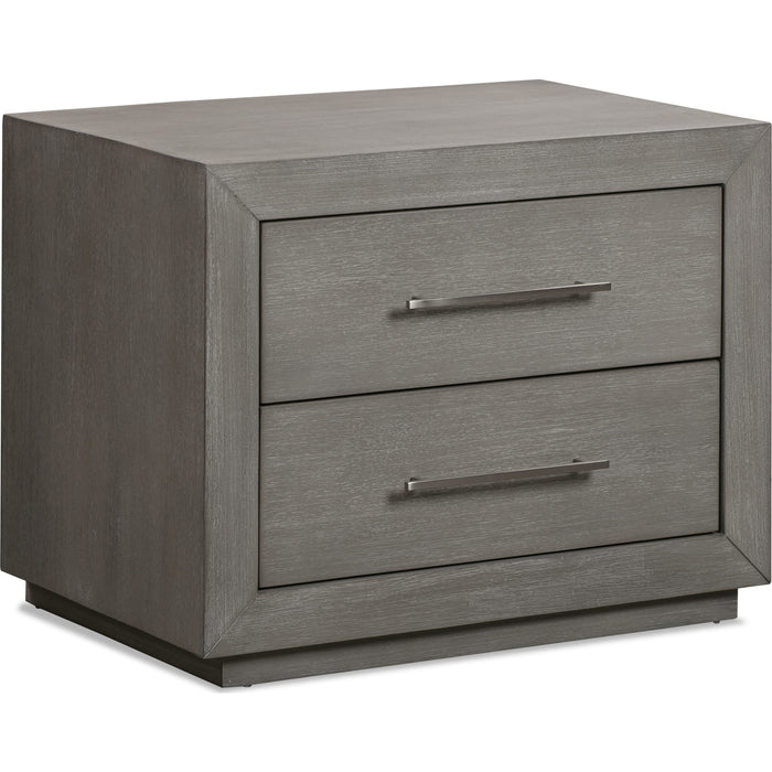 Modus Furniture Melbourne Two Drawer Nightstand with USB in Mineral 655450373961 8DBX81 Image 6