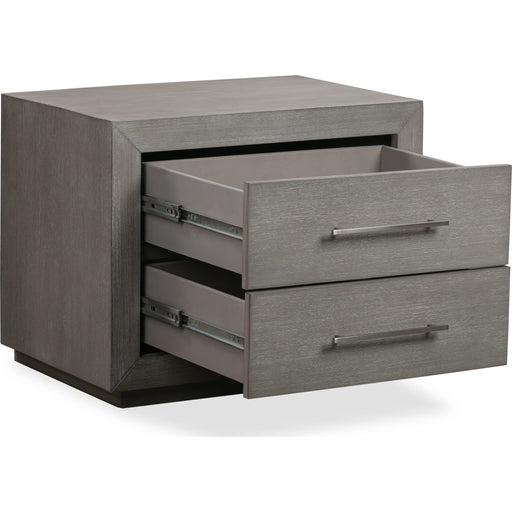 Modus Furniture Melbourne Two Drawer Nightstand with USB in Mineral 655450373961 8DBX81 Image 7