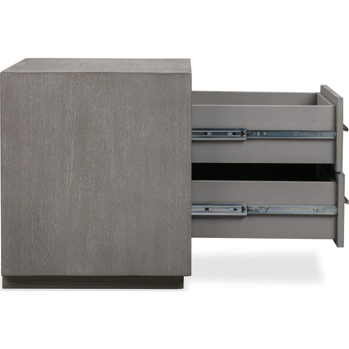 Modus Furniture Melbourne Two Drawer Nightstand with USB in Mineral 655450373961 8DBX81 Image 8