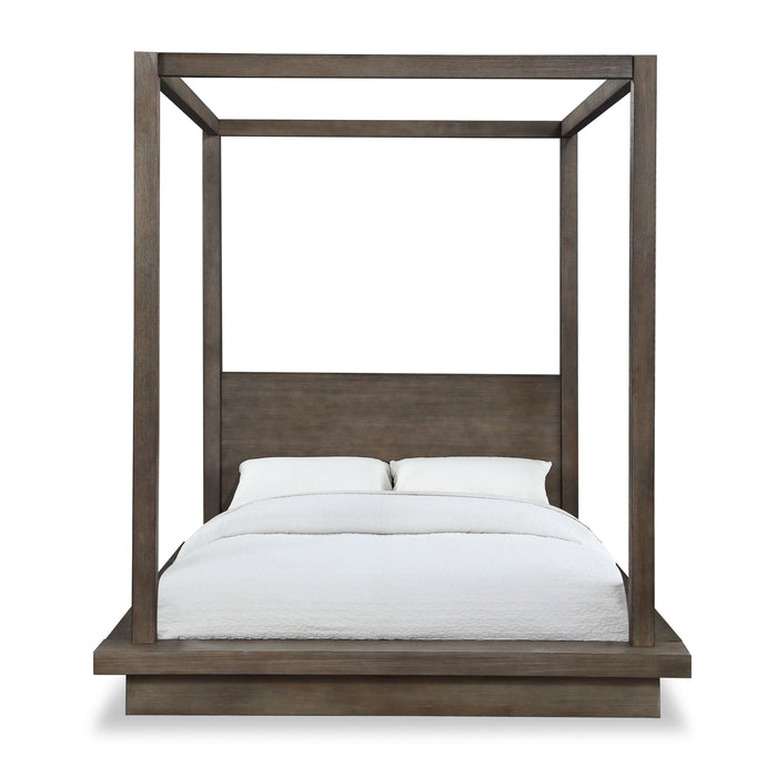 Modus Melbourne Wood Canopy Bed in Dark Pine Image 4