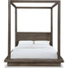 Modus Furniture Melbourne Wood Canopy Bed in Dark Pine  8D64F  Image 4