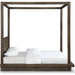 Modus Furniture Melbourne Wood Canopy Bed in Dark Pine  8D64F  Image 5