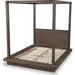 Modus Furniture Melbourne Wood Canopy Bed in Dark Pine  8D64F  Image 6