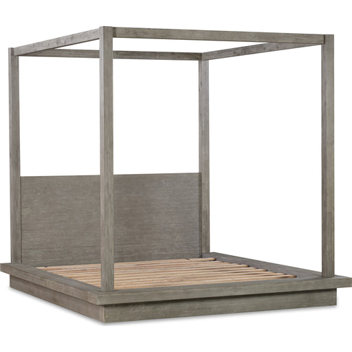 Modus Furniture Melbourne Wood Canopy Bed in Mineral  8DBXF  Image 1
