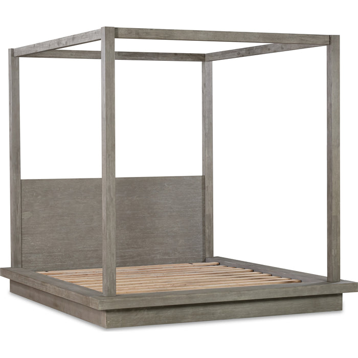 Modus Furniture Melbourne Wood Canopy Bed in Mineral  8DBXF  Image 6