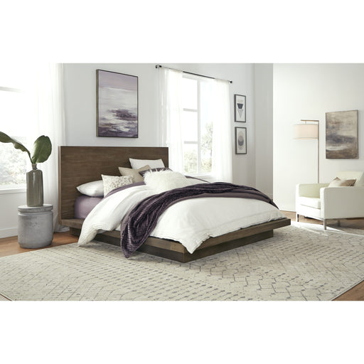 Modus Furniture Melbourne Wood Platform Bed in Dark Pine  8D64H  Main Image