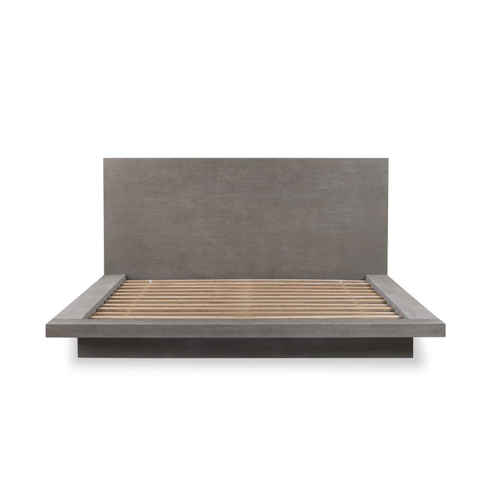 Modus Melbourne Wood Platform Bed in Mineral Image 4