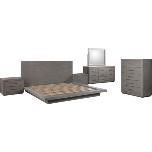 Modus Furniture Melbourne Wood Platform Bed in Mineral  8DBXH  Image 8