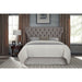 Modus Furniture Melina Tufted Upholstered Headboard in Dolphin Linen  3ZH3L BH53 Image 1
