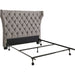 Modus Furniture Melina Tufted Upholstered Headboard in Dolphin Linen  3ZH3L BH53 Image 4