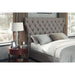 Modus Furniture Melina Tufted Upholstered Headboard in Dolphin Linen  3ZH3L BH53 Main Image