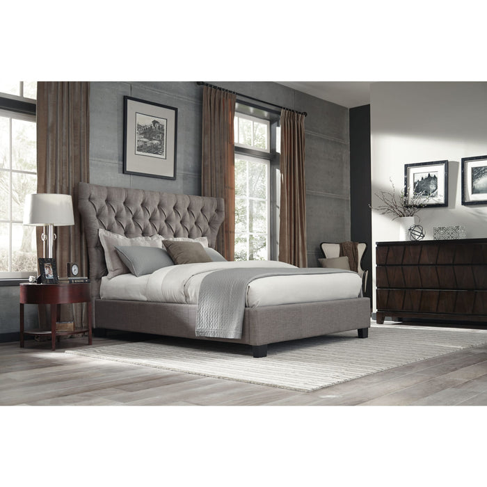 Modus Melina Upholstered Footboard Storage Bed in Dolphin LinenMain Image