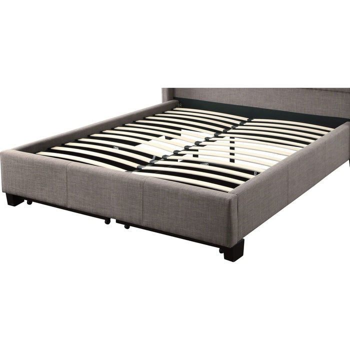 Modus Furniture Melina Upholstered Footboard Storage Bed in Dolphin Linen  3ZH3D 53 Image 9