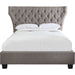 Modus Furniture Melina Upholstered Platform Bed in Dolphin Linen  3ZH3L 53 Image 4