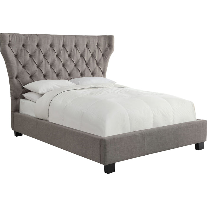 Modus Furniture Melina Upholstered Platform Bed in Dolphin Linen  3ZH3L 53 Image 5