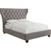 Modus Furniture Melina Upholstered Platform Bed in Dolphin Linen  3ZH3L 53 Image 5