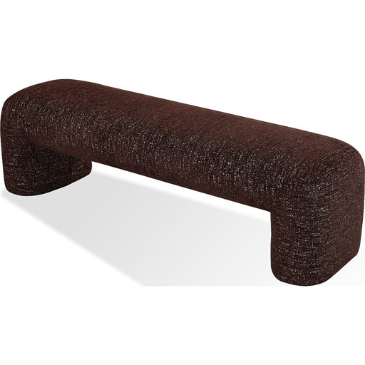 Modus Furniture Mocoa Fully Upholstered Bench in Mongoose Chenille 655450484438 UVYT91 Image 1