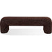 Modus Furniture Mocoa Fully Upholstered Bench in Mongoose Chenille 655450484438 UVYT91 Main Image