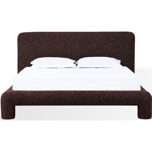 Modus Furniture Mocoa Fully Upholstered Platform Bed in Mongoose Chenille  UVYTR  Image 3