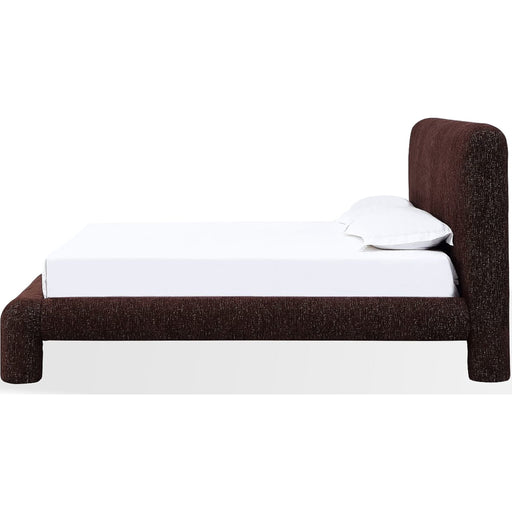 Modus Furniture Mocoa Fully Upholstered Platform Bed in Mongoose Chenille  UVYTR  Image 4