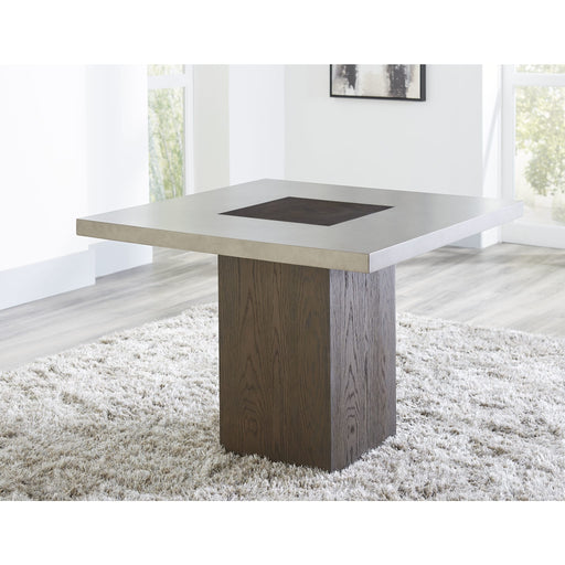 Modus Modesto Concrete Top Wood Base Dining Table in Natural Concrete and French Roast Main Image
