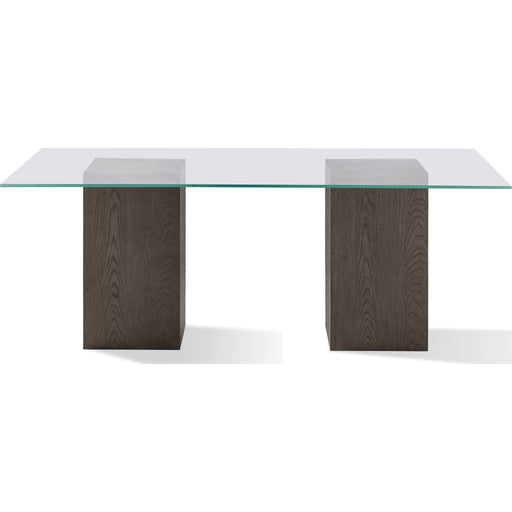 Modus Furniture Modesto Rectangular Glass Top Dining Table in French Roast 655450331312 FPBL61 Image 5