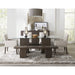 Modus Furniture Modesto Upholstered Arm Chair in Abalone Linen and French Roast 655450331282 FPBL64B Image 1