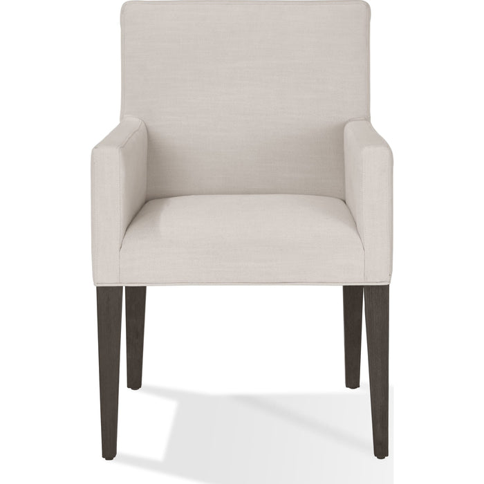 Modus Furniture Modesto Upholstered Arm Chair in Abalone Linen and French Roast 655450331282 FPBL64B Image 4