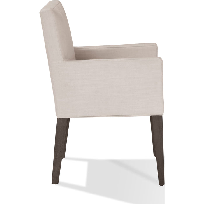 Modus Furniture Modesto Upholstered Arm Chair in Abalone Linen and French Roast 655450331282 FPBL64B Image 5