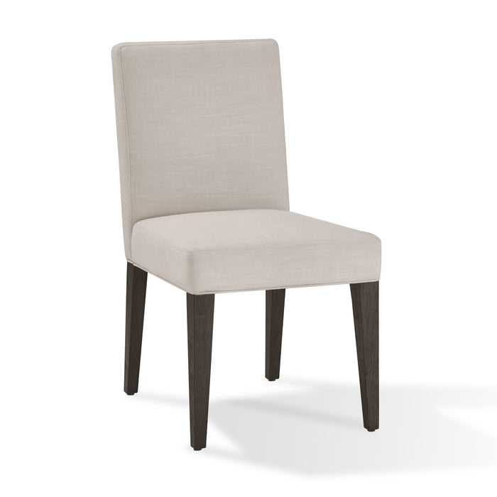 Modus Modesto Upholstered Side Chair in Abalone Linen and French Roast Image 3