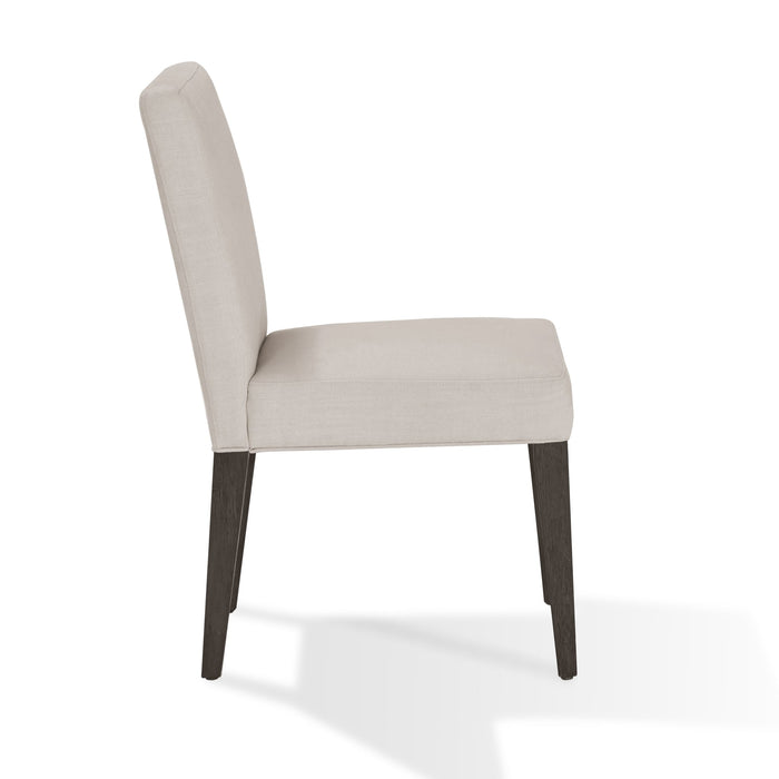 Modus Modesto Upholstered Side Chair in Abalone Linen and French Roast Image 5