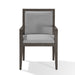 Modus Modesto Wood Frame Upholstered Arm Chair in Koala Linen and French Roast Image 4