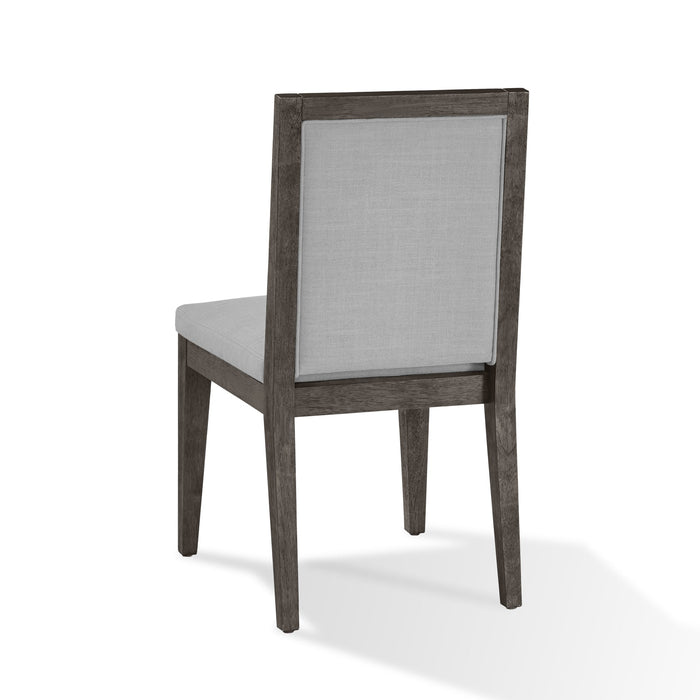 Modus Modesto Wood Frame Upholstered Side Chair in Koala Linen and French Roast Image 5