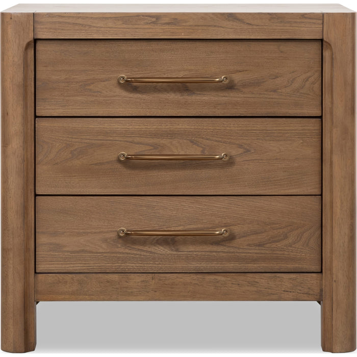 Modus Furniture Morris 3 Drw NS  Claystone 655450514739 LM2C81B Image 1