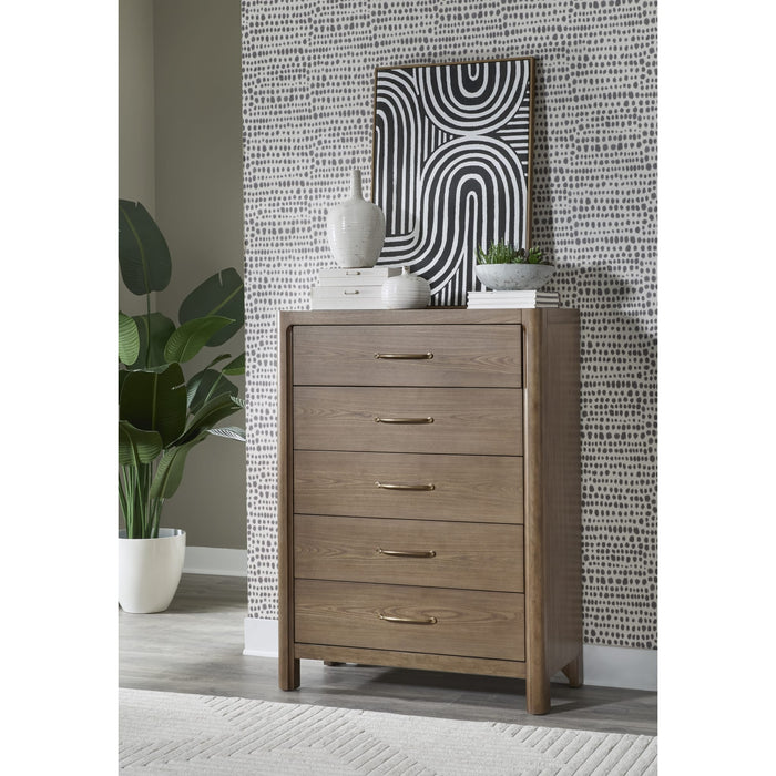 Modus Furniture Morris 5 Drw Chest  Claystone 655450514777 LM2C84 Main Image