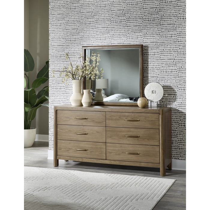 Modus Furniture Morris 6 Drw Dresser  Claystn 655450514746 LM2C82 Image 1