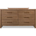 Modus Furniture Morris 6 Drw Dresser  Claystn 655450514746 LM2C82 Image 2