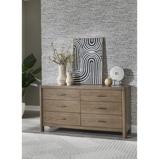 Modus Furniture Morris 6 Drw Dresser  Claystn 655450514746 LM2C82 Main Image
