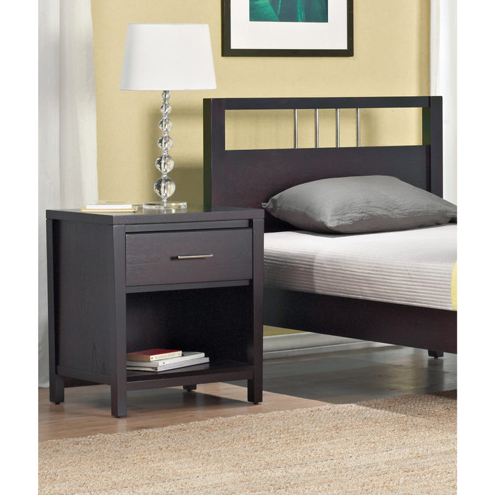 Modus Furniture Nevis Charging Station Nightstand in Espresso 655450062520 NV2381P Image 10